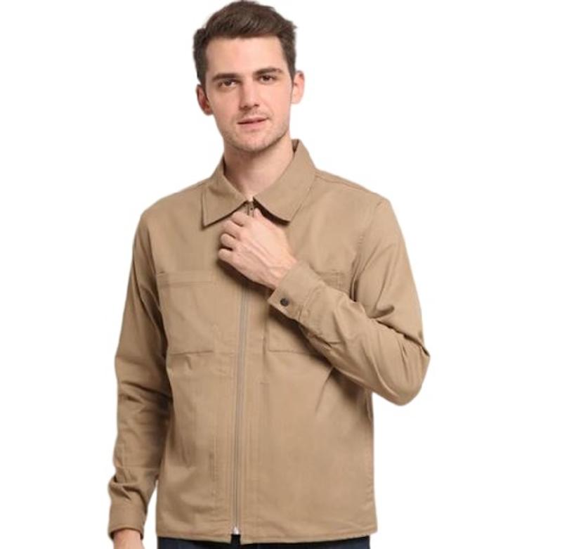 The Executive Slim Fit Knit Collar Jacket