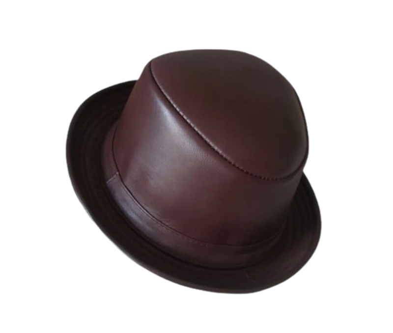 Rupina Leather Topi Fedora Kulit 2