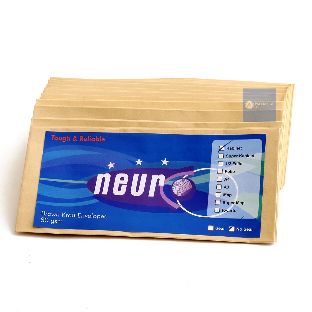 NEURO  Amplop Cokelat Ukuran Kabinet Seal