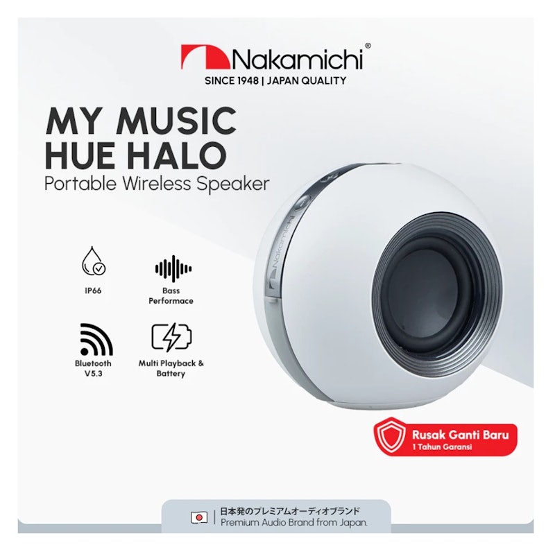 Nakamichi My Music Hue Halo Portable Wireless Speaker 2