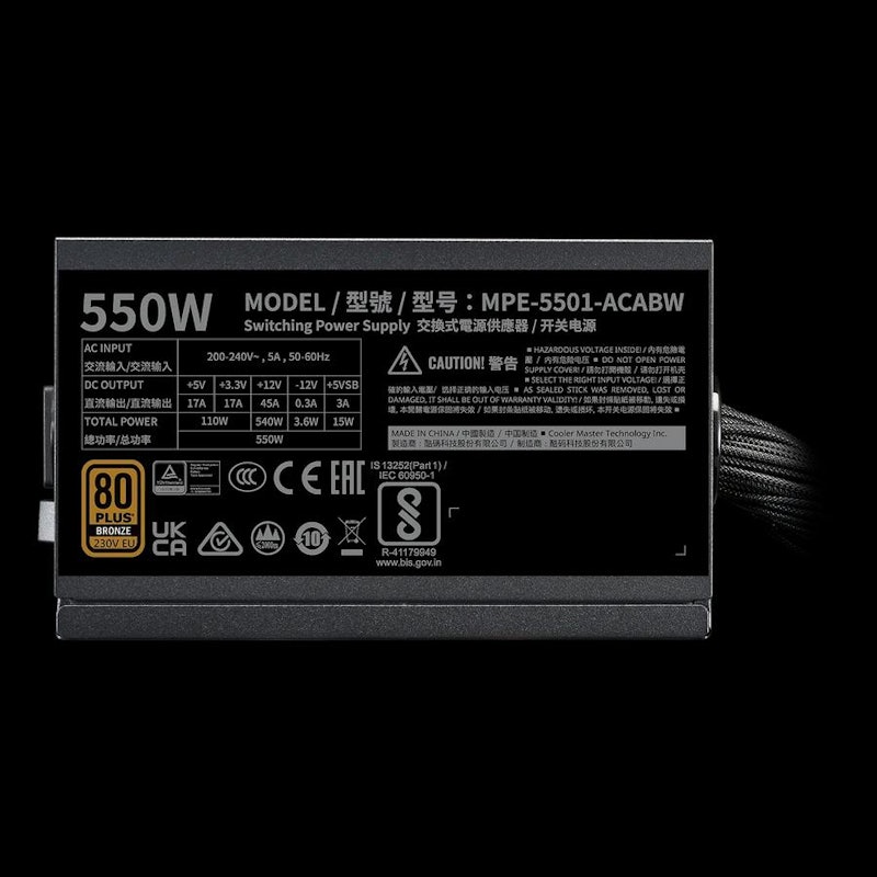 Cooler Master MWE Bronze 550W V3 2