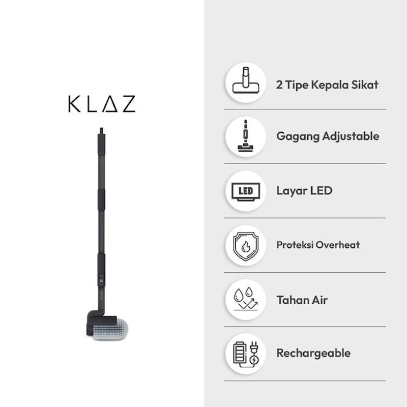 AZKO Klaz Sikat Pembersih Elektrik 4in1 5