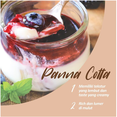 Omura Panna Cotta Pudding Sutra ala Italia