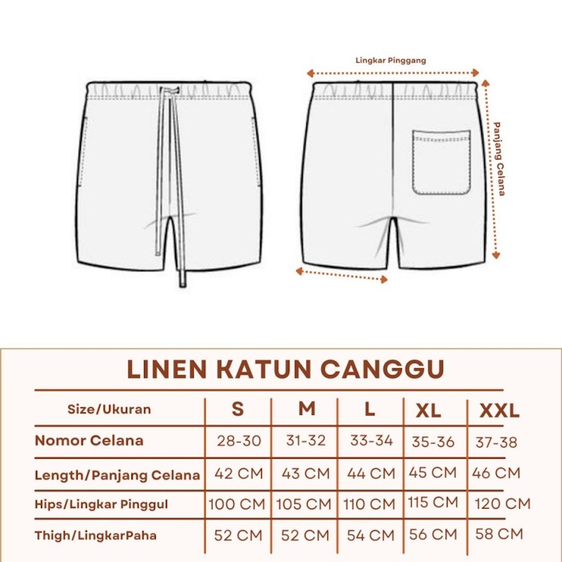 Beachwell Celana Pendek Canggu Series Cream 4