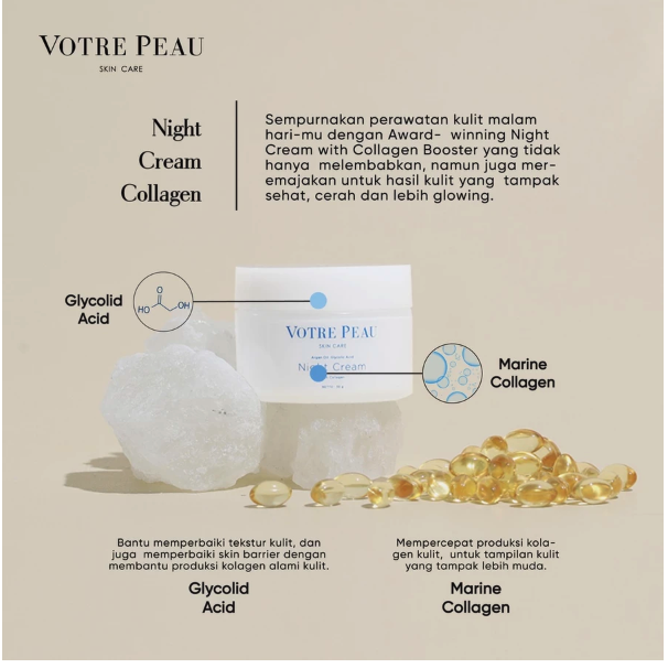 Maharis Group Votre Peau Collagen Booster Night Cream