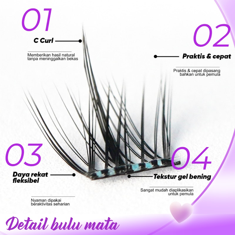 BAISISI Bulu Mata Palsu Super Natural Eyelash 2
