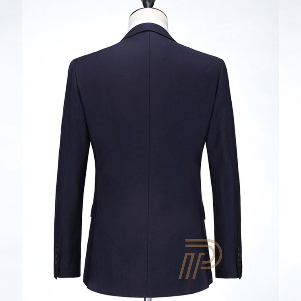Jas Blazer Vali Pria Formal Kancing Dua Slim Fit