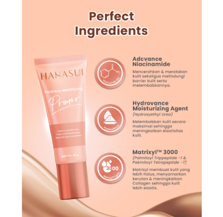 Eka Jaya Internasional Hanasui Poreless Mattifying Primer 