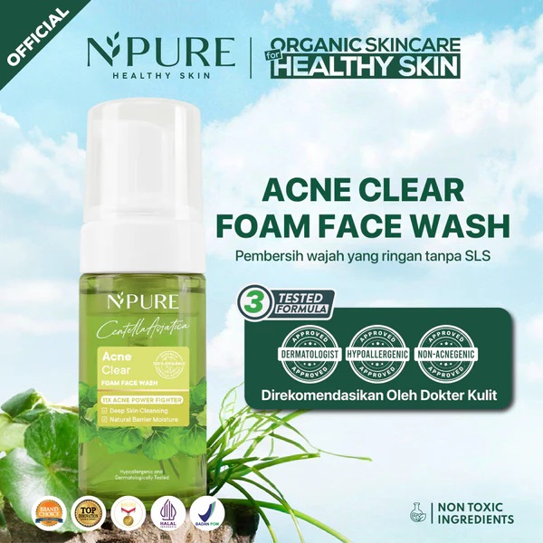 Penta Natural Kosmetindo N'PURE Centella Asiatica Face Wash