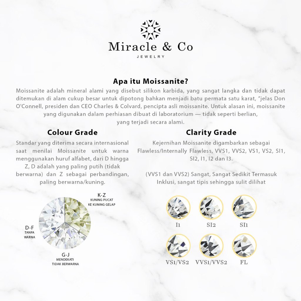  Miracle & Co Cincin Pria Square Dush Men