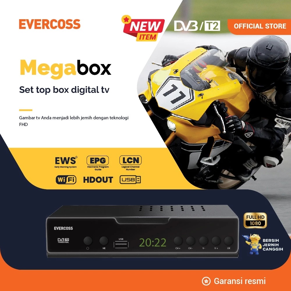 EVERCOSS Set Top Box Mega Box
