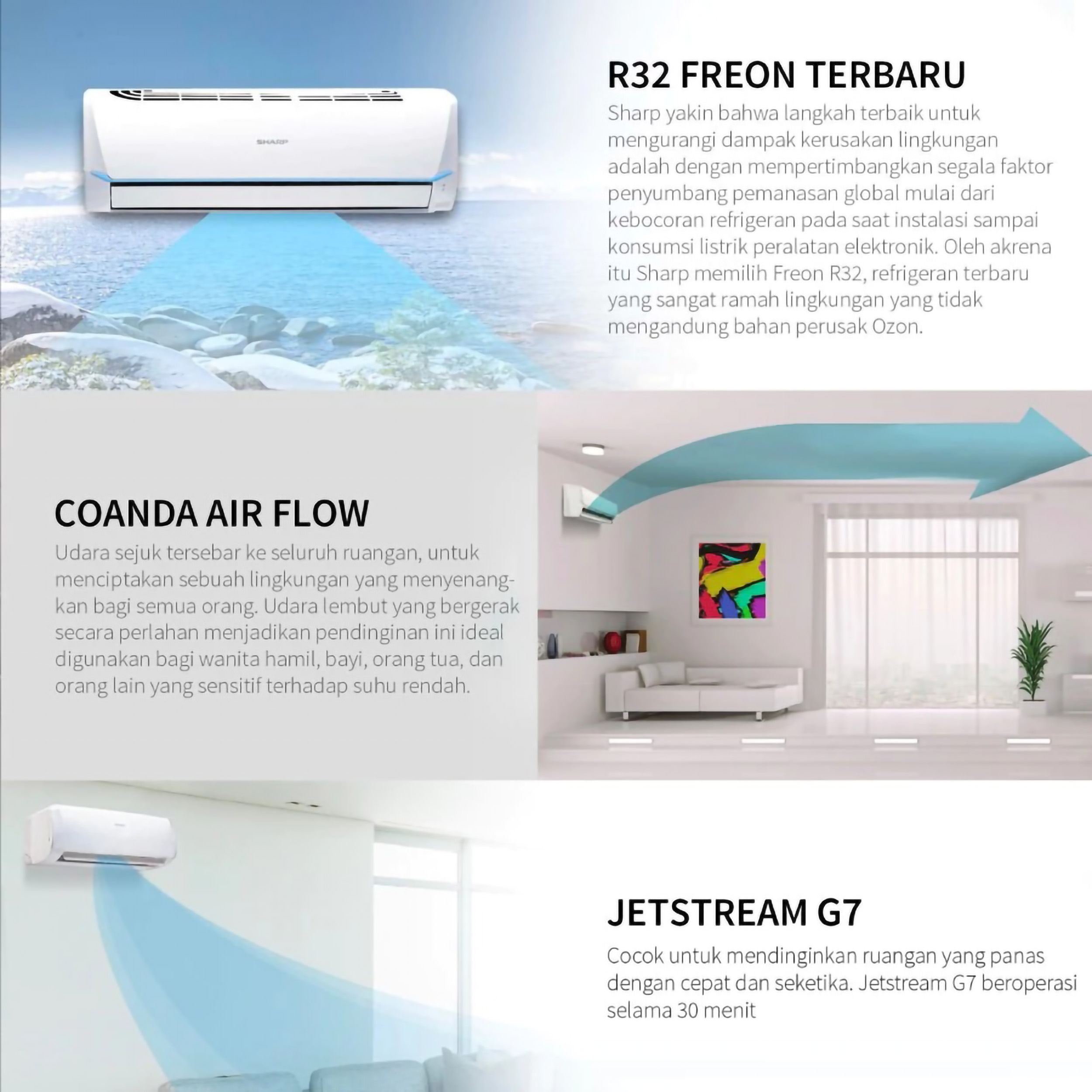 Sharp Electronics Indonesia Sharp AC Split AH-A12SAY