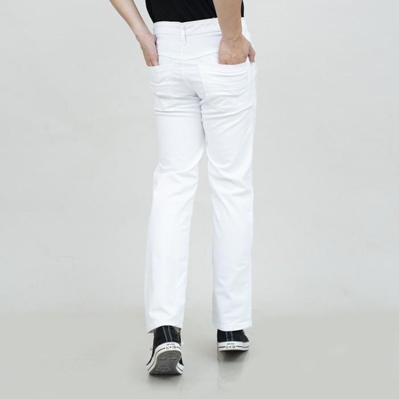 Houseofcuff Celana Chino Panjang Pria Slim Fit Putih 3