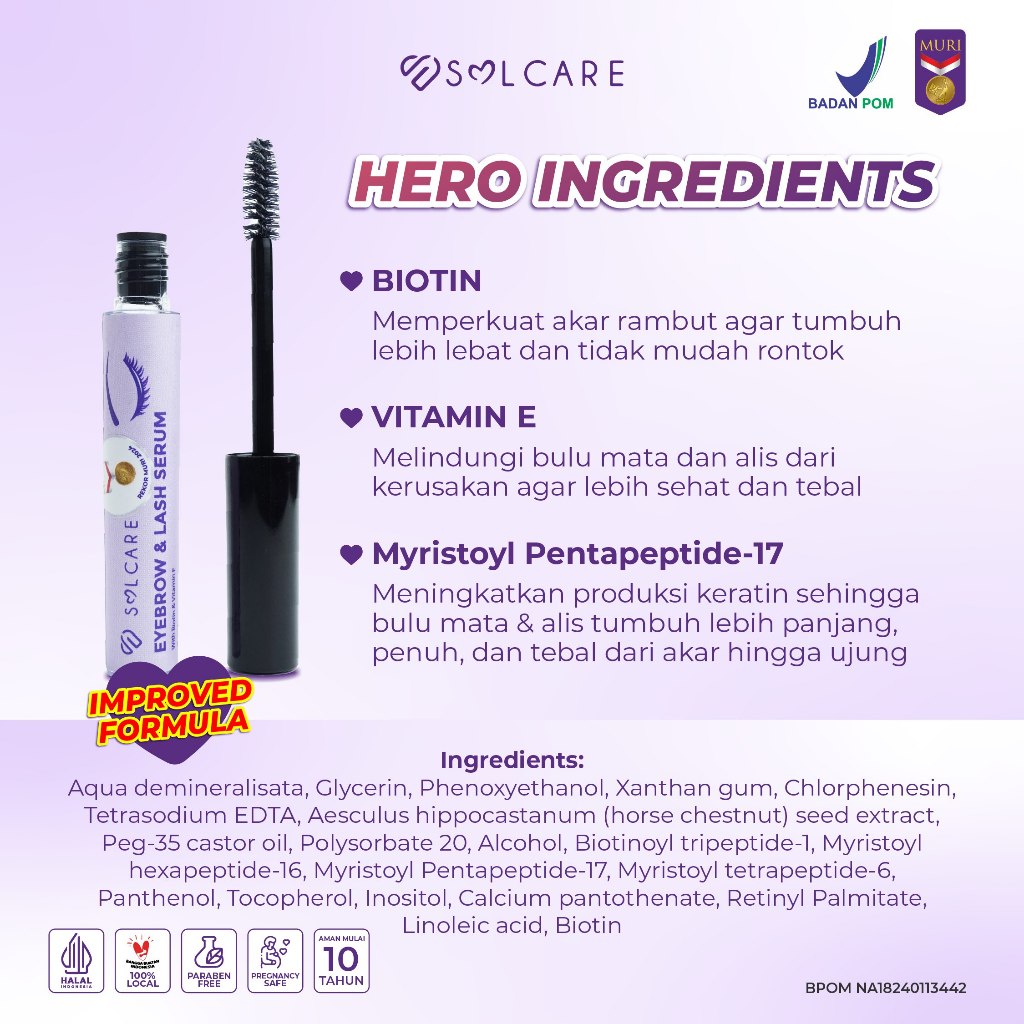 Axelen Milenia Grup Solcare Eyebrow & Lash Serum