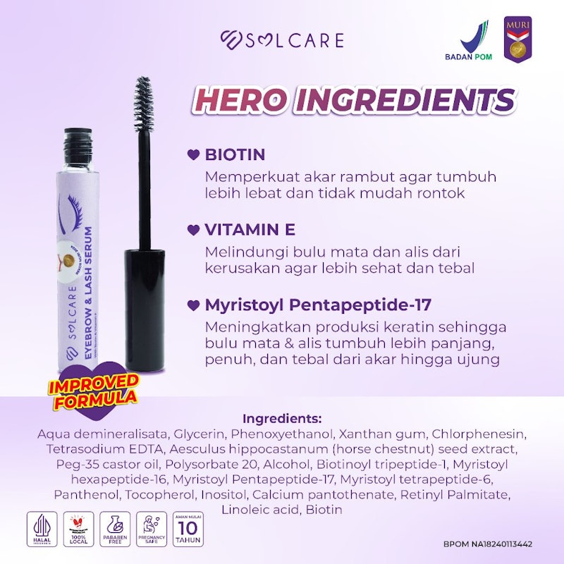 Solcare Eyebrow & Lash Serum 3
