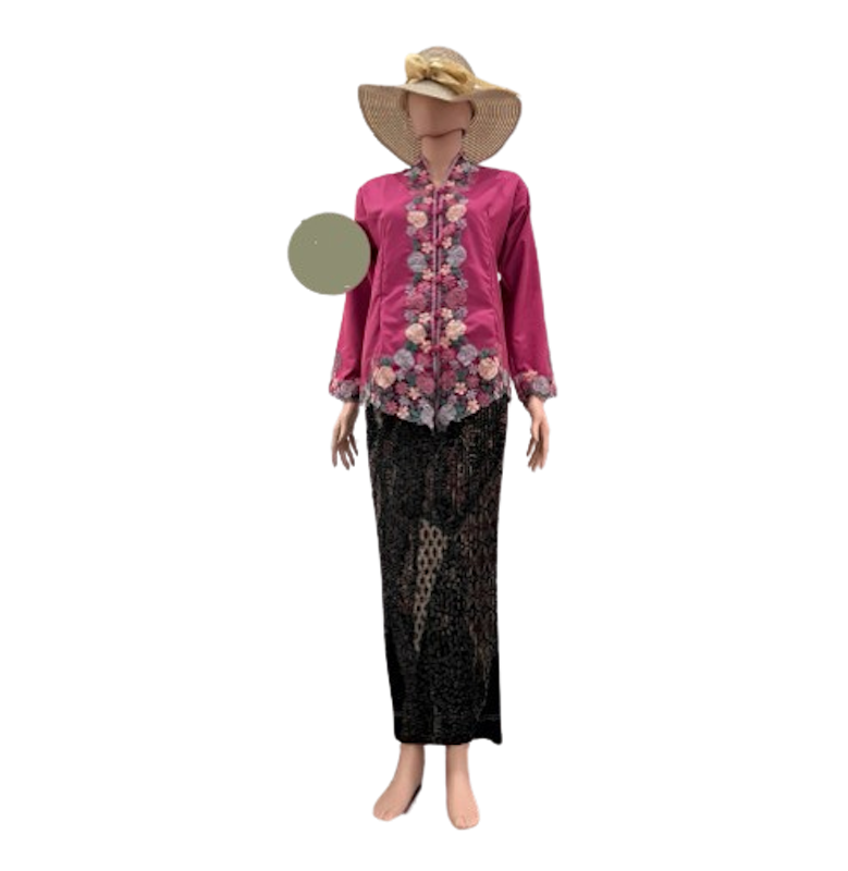 IMF_ID Kebaya Encim Bordir Motif Bunga Tangan Panjang 4