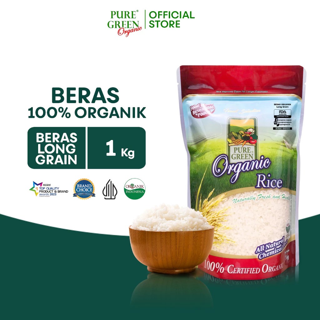 Panen Makmur Perkasa PureGreen Organic Rice White Long Grain 4.5 kg