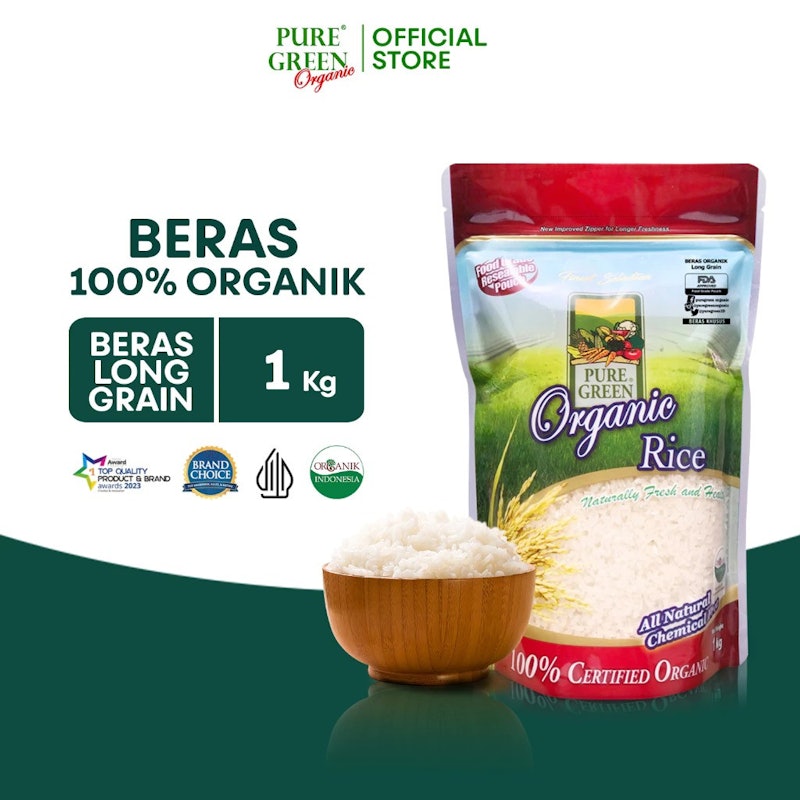 PureGreen Organic Rice White Long Grain 4.5 kg 5