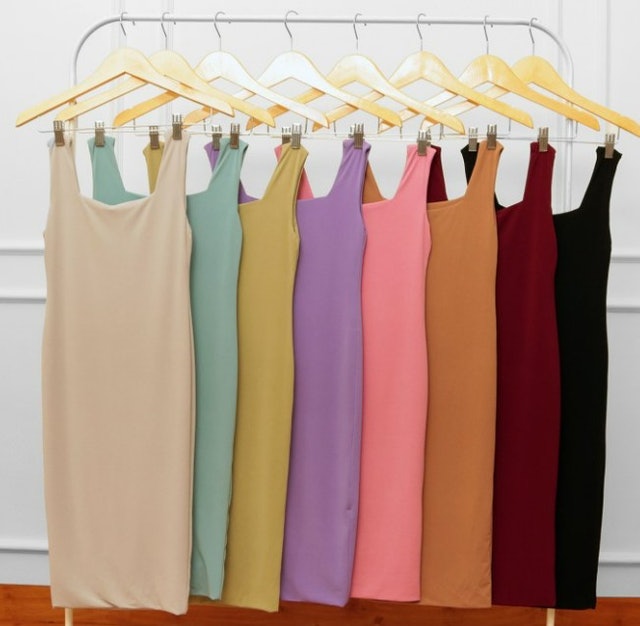 NZINGA Eva Bodycon Mini Dress Double Layer