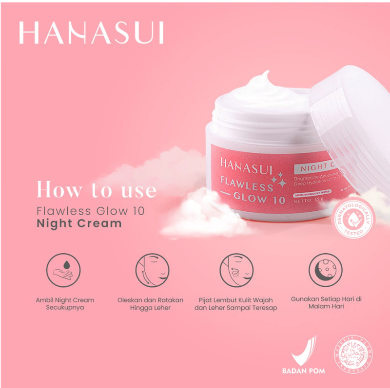 Hanasui Flawless Glow 10 Night Cream