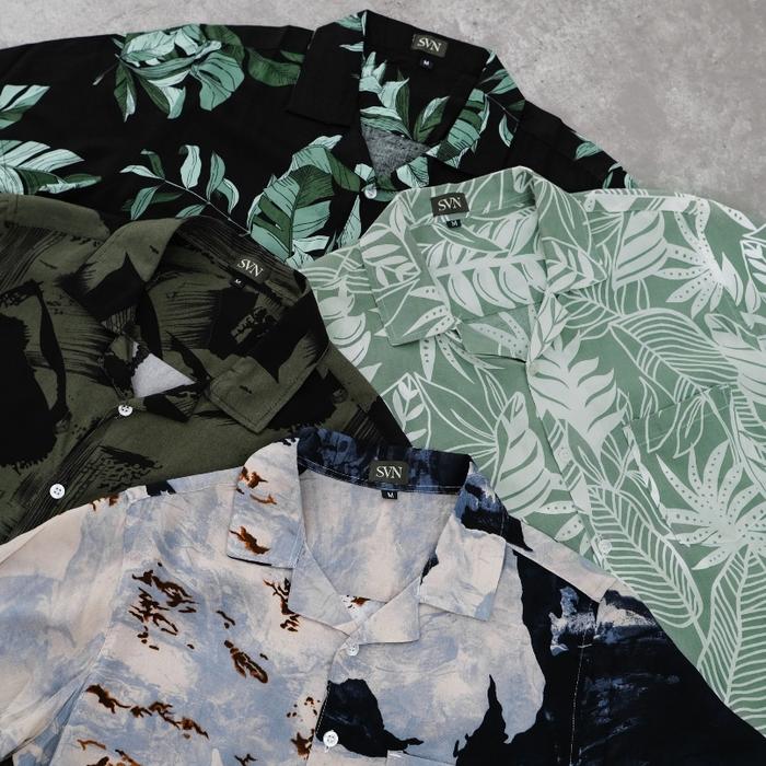 Sans Clothing Co. Sagi Men Kemeja Hawaiian Printing Slimfit