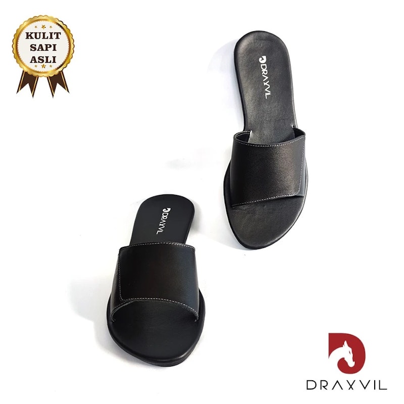 DRAXVIL Sandal Kulit Sapi Asli 2
