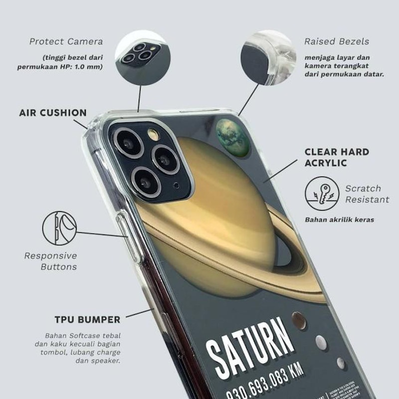 Cassion Premium Hybrid Crystal iPhone Case Polos 3