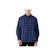 Bi-ensi Fesyenindo 3Second Men's Flannel Plaid Shirt Long Sleeve Regular Fit Carre Blue 1