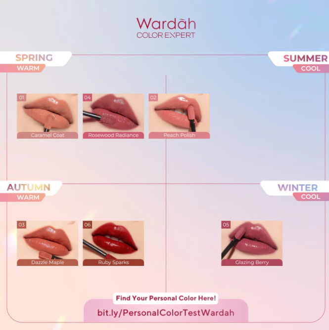 Paragon Technology and Innovation Wardah Glasting Liquid Lip 01 Caramel Coat