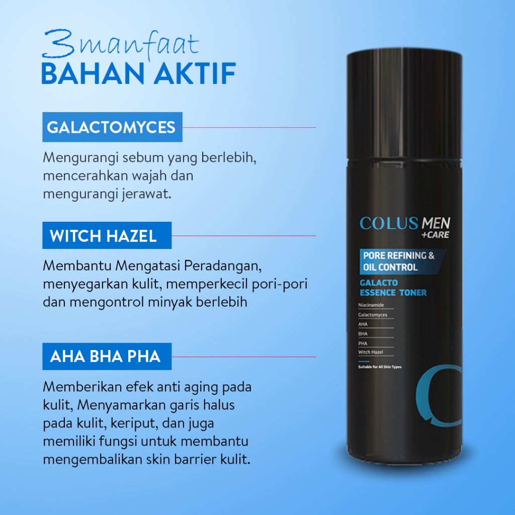 COLUS MEN Pore Refining & Oil Control Galacto Essence Toner 2