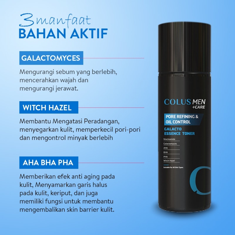 COLUS MEN Pore Refining & Oil Control Galacto Essence Toner 2
