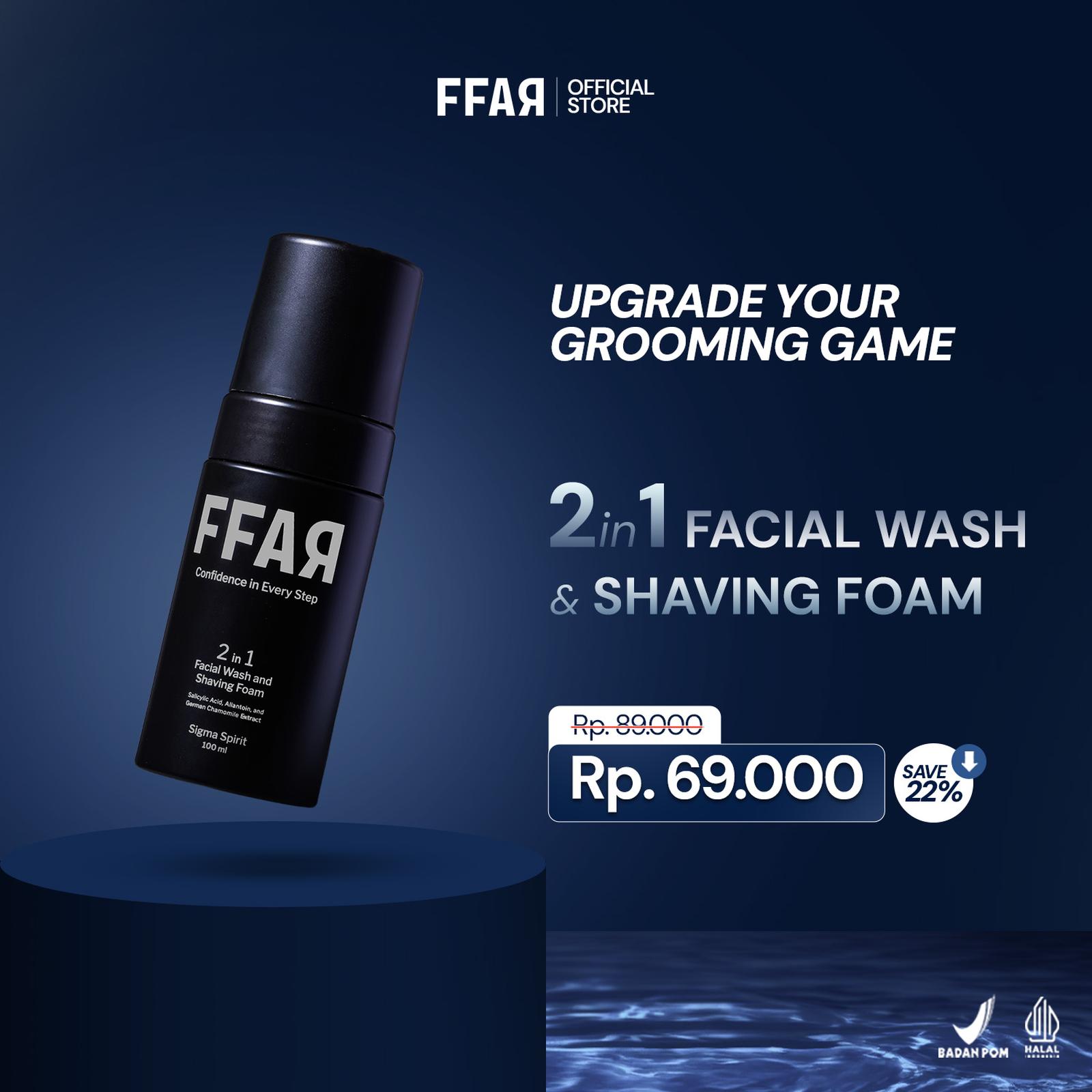 FFAR Sigma Spirit 2in1 Facial Wash & Shaving Foam 5