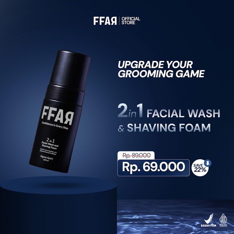 FFAR Sigma Spirit 2in1 Facial Wash & Shaving Foam 5