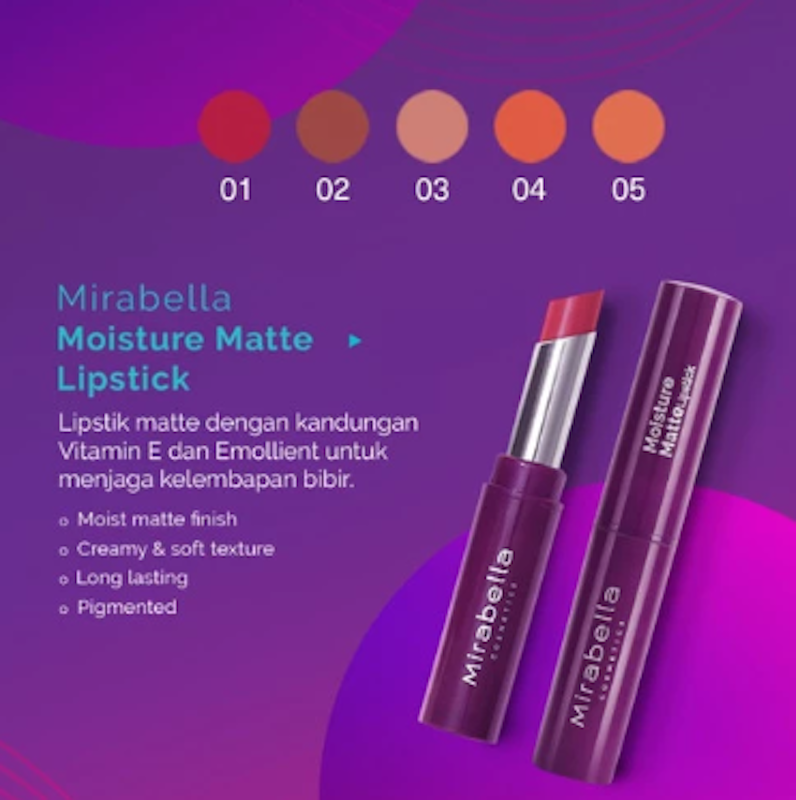 Mirabella Moisture Matte Lipstick 3