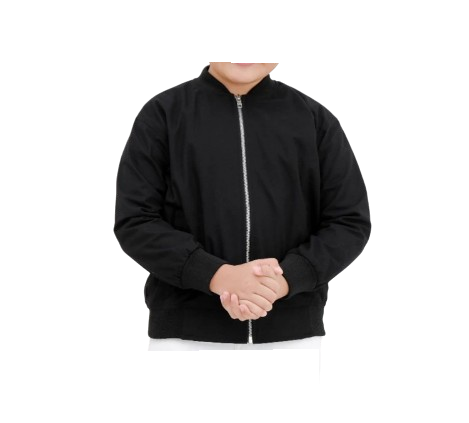Brofash Jaket Bomber Kanvas Katun Anak Laki-laki