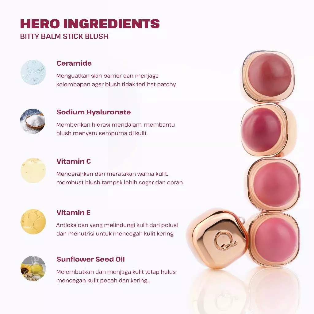 Keva Cosmetics International ESQA Bitty Balm Stick Blush Coquette