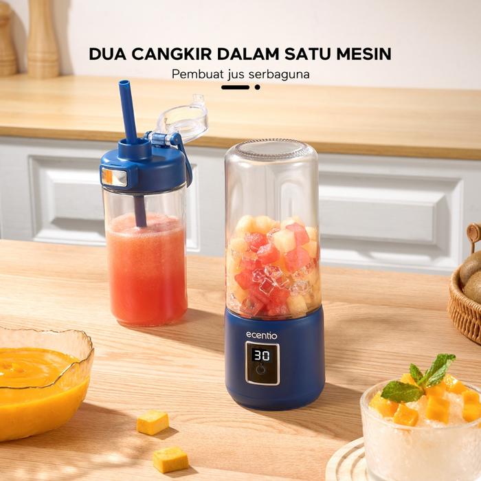 ecentio Blender Kaca Portable 12 Mata Pisau