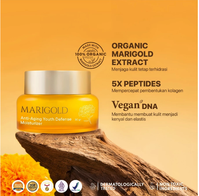 Penta Natural Kosmetindo  N'PURE Marigold Anti-Aging Youth Defense Moisturizer