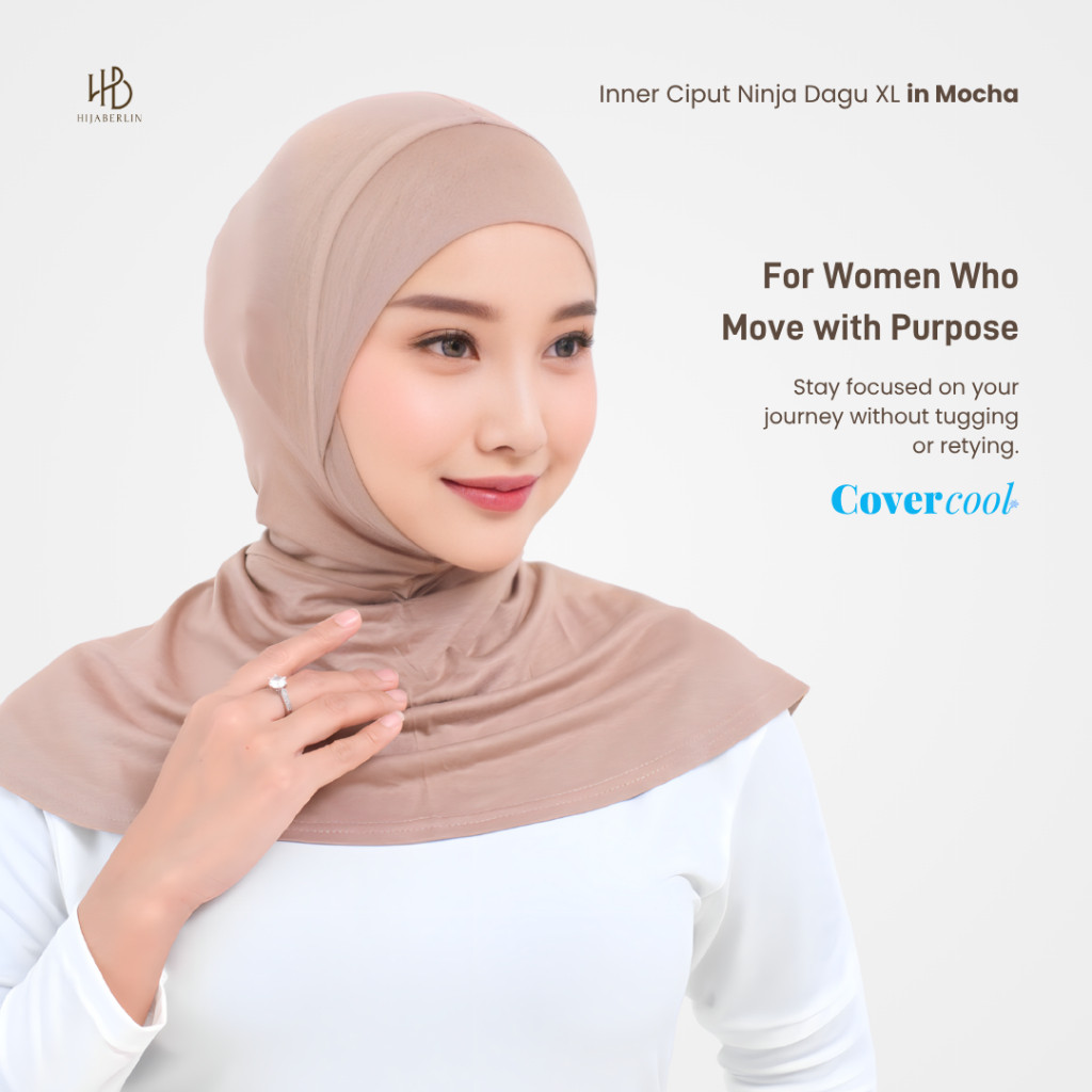 Hijaberlin Ciput Inner Ninja Dagu Covercool