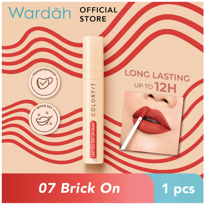 Paragon Technology and Innovation Wardah Colorfit Last All Day Lip Paint - 07 Brick On