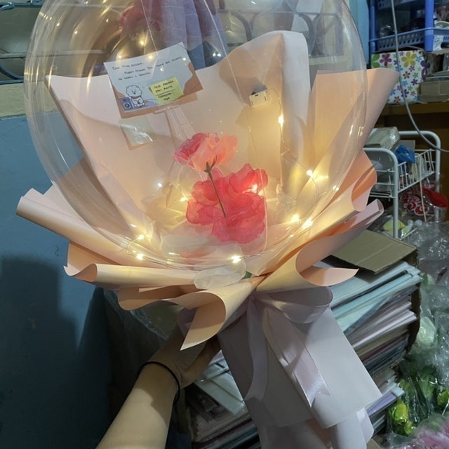 Bouquet Balloon + Flowers 5