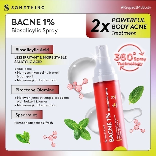 Royal Pesona Indonesia SOMETHINC Bacne 1% Biosalicylic Spray