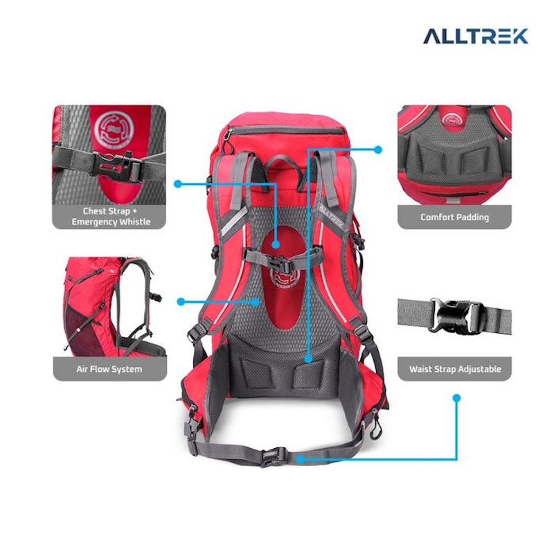 ALLTREK Tas Carrier Venturina 40L Ransel Hiking 4