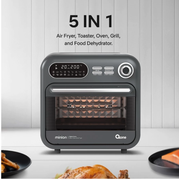 Octa Utama Oxone Retro Mini Oven & Air Fryer Digital OX-276D