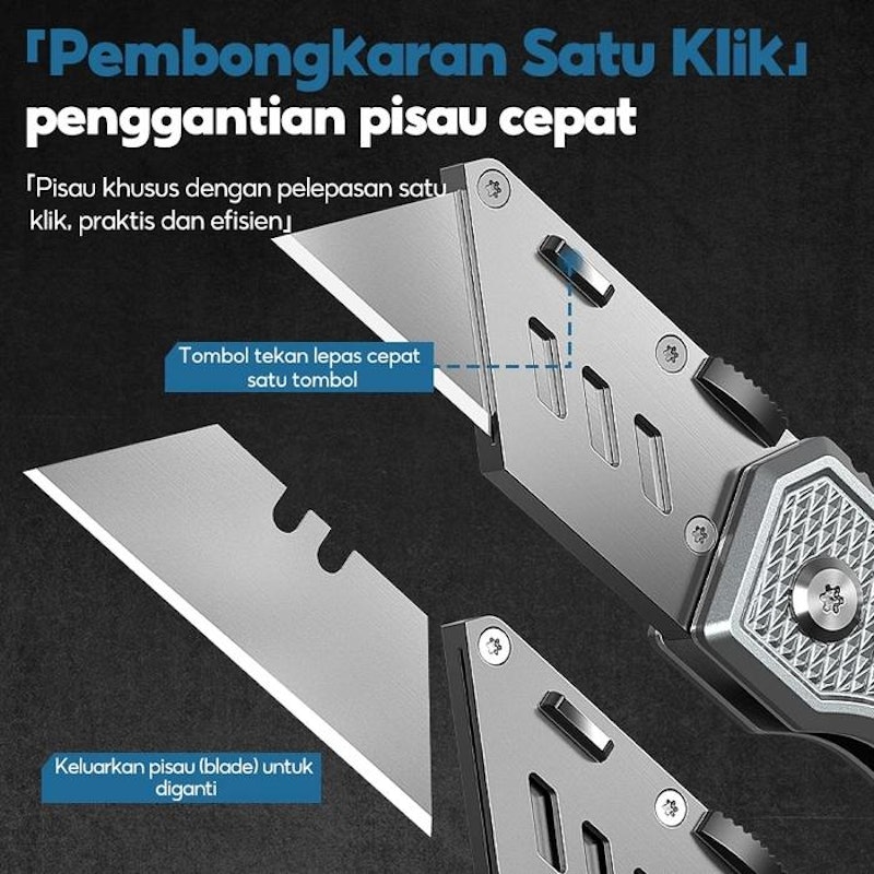 HYUNDAI Pisau Cutter Lipat Heavy Duty 3