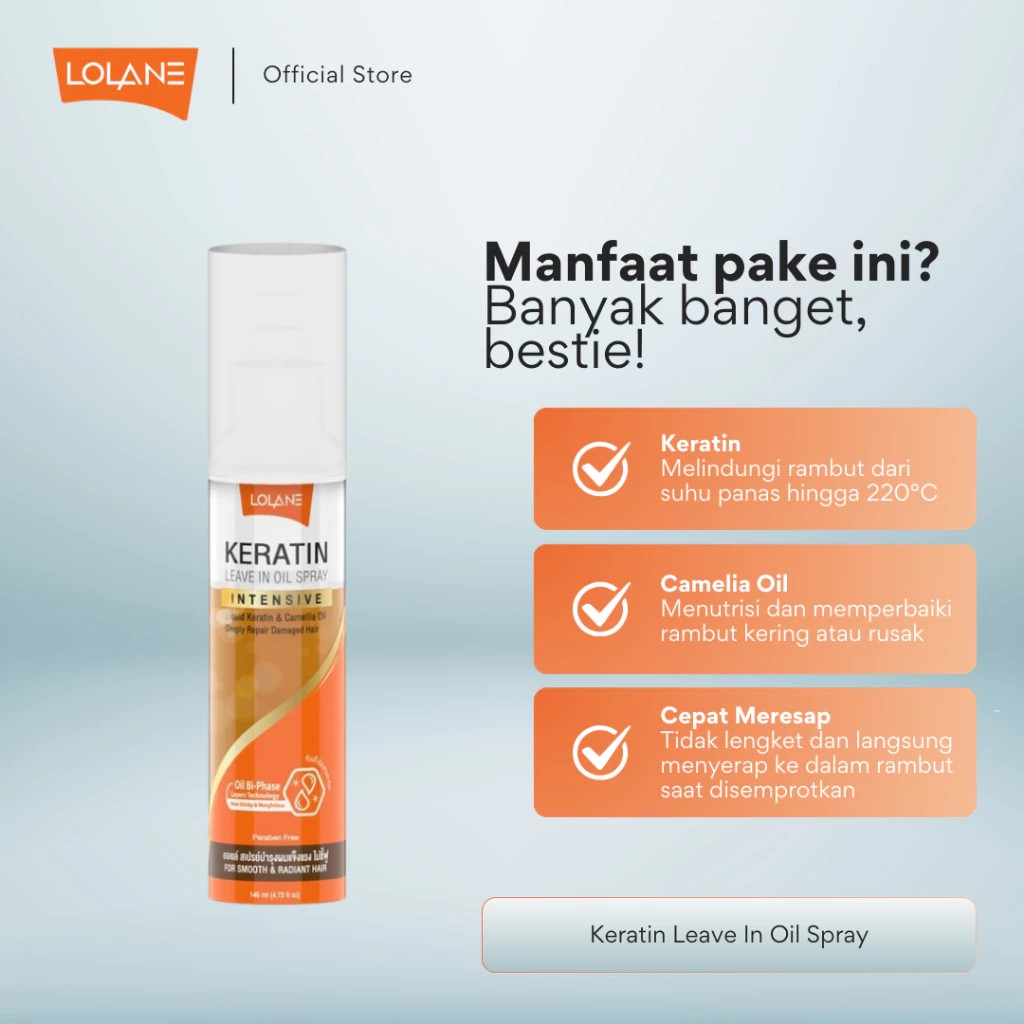 Lolane Keratin Leave in Oil Spray 3