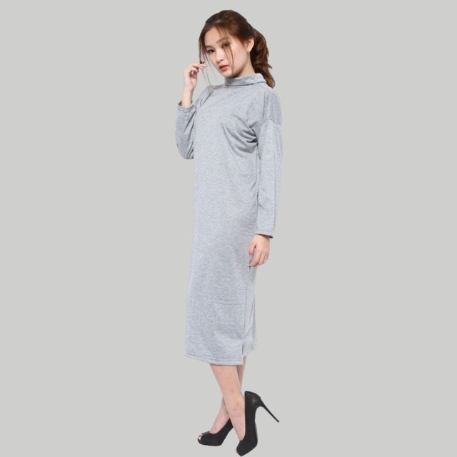 Monellina SBYN.D Tunik Oversize Wanita Lengan Panjang Turtleneck