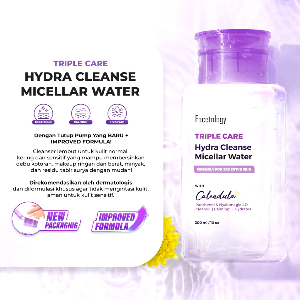 Facetology Innovation Technology Facetology Triple Care Hydra Cleanse Micellar Water