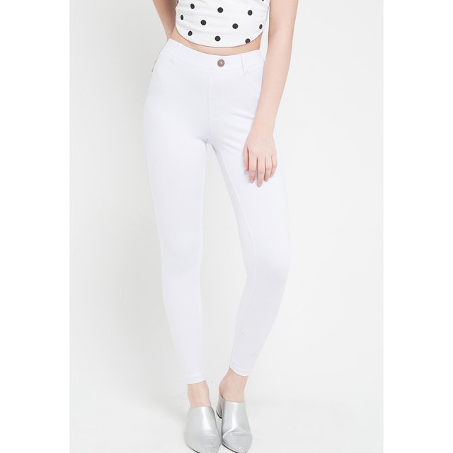 Jegging Wanita - Tregging White 2