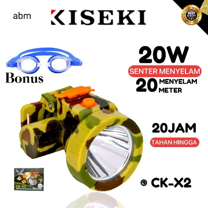 Kiseki Indonesia Kiseki Senter Kepala Selam CK-X2